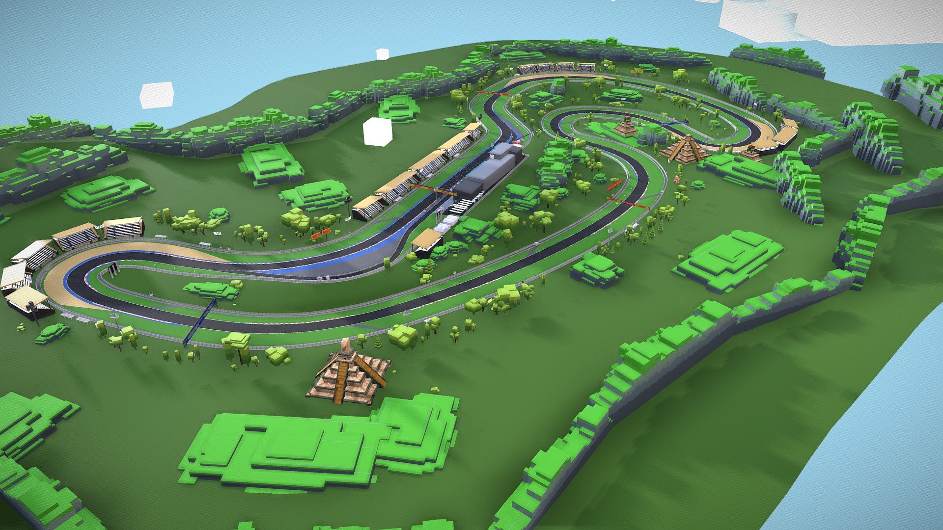 Race Track Temple - 3D model by Elkandar [766e4bd] - Sketchfab
