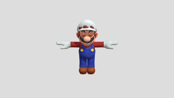 Nintendo Switch - Super Mario Odyssey - Mario 3D Model