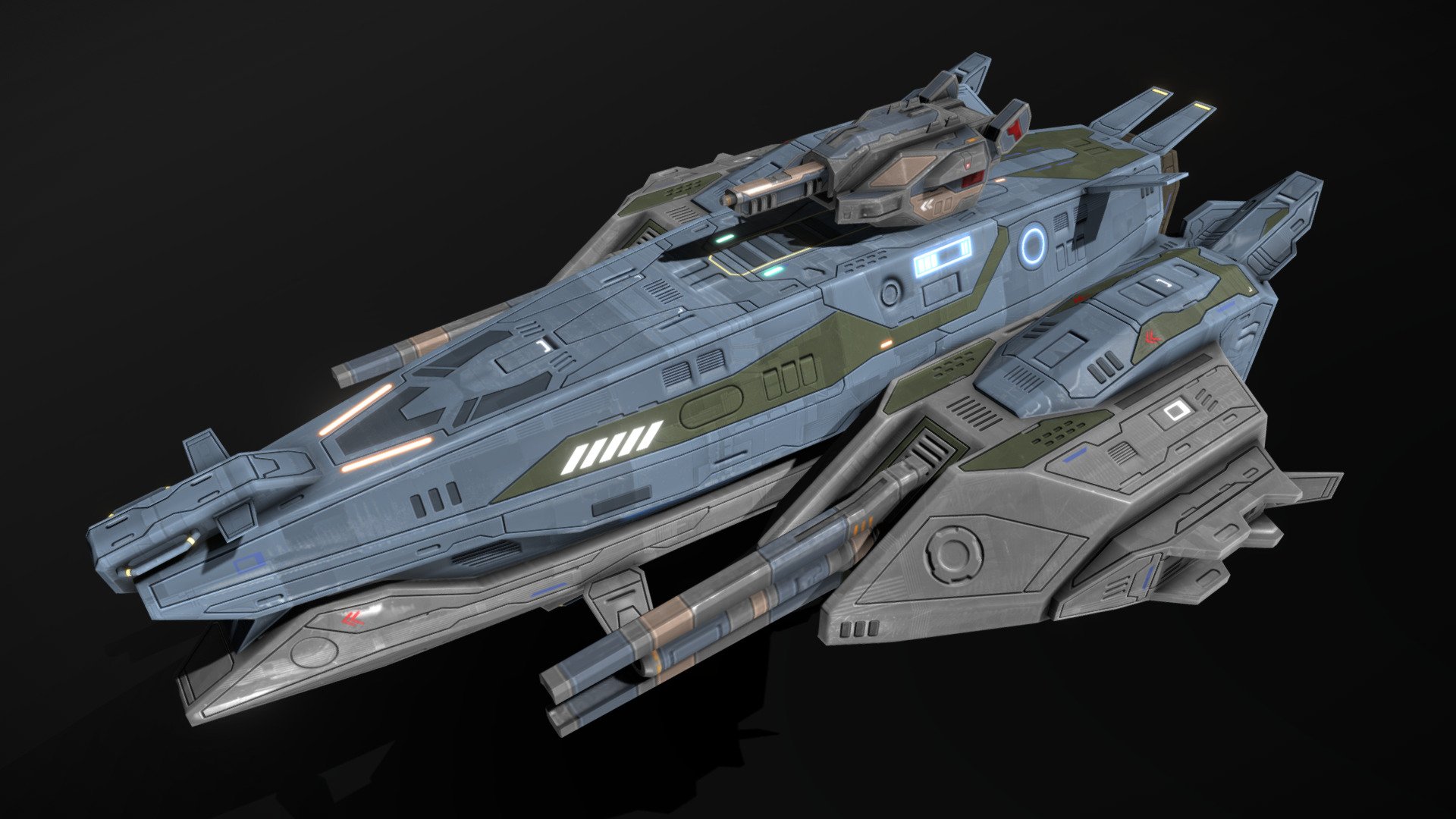 Yellowjackets Frigate Dominator - Buy Royalty Free 3D model by MSGDI ...