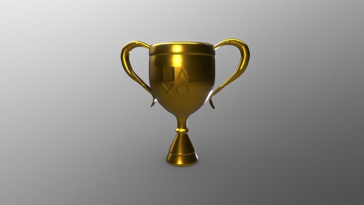 Troféu PlayStation 3D Model