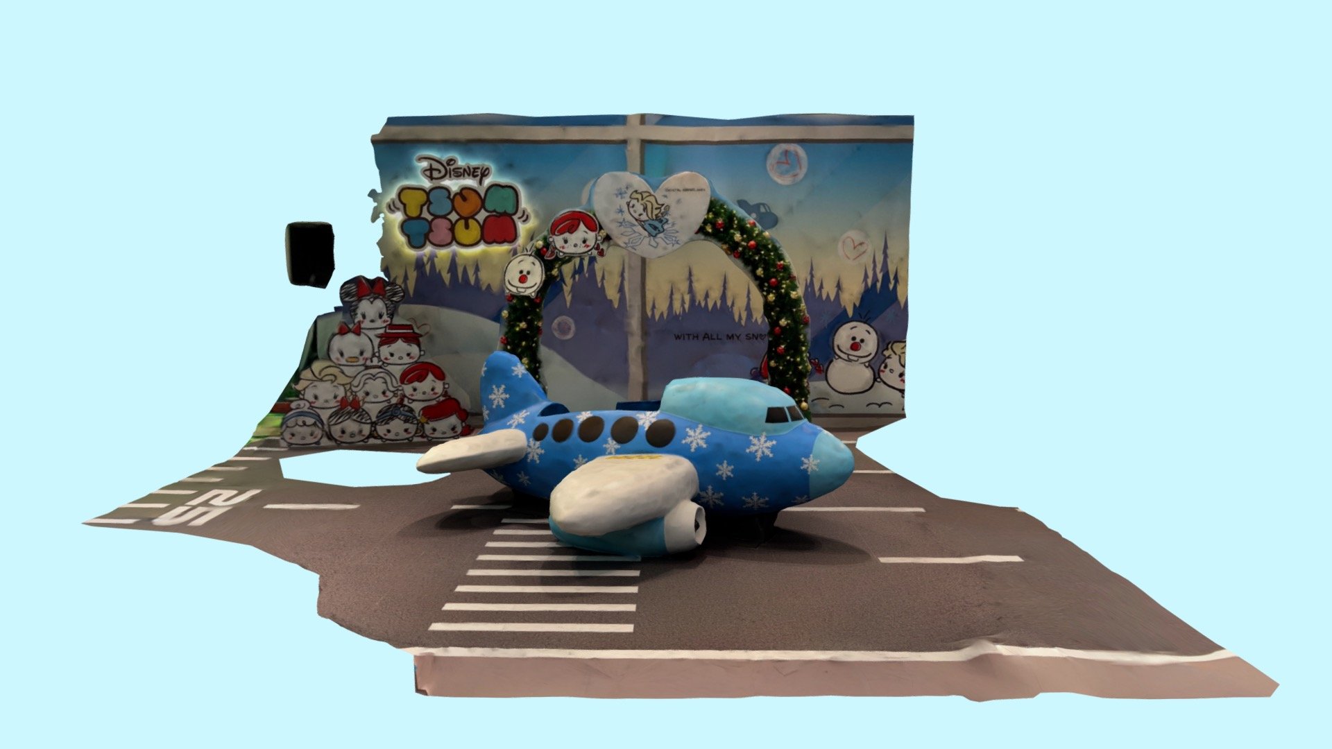 Changi T3 Disney Tsum Tsum Plane 1
