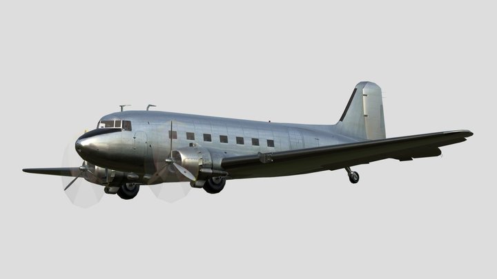 McDonnell Douglas DC-3 – Modelo 3D gratuito STL