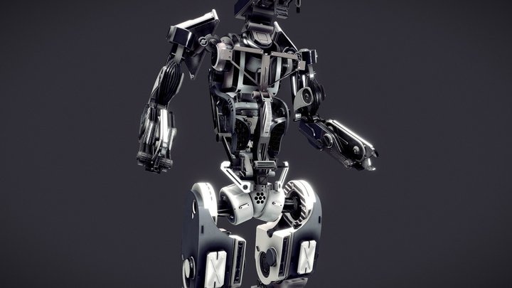 Robo-Waiter 3D Model