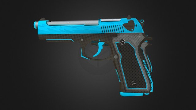 Dual Berettas | Blue Possibility 3D Model