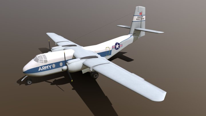 de Havilland Canada DHC 4 Caribou – Modello 3D gratuito STL