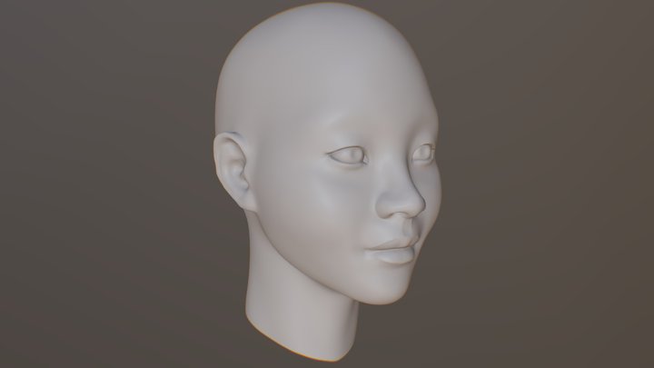 Female Head Sculpt Exercise - November 25 2018 3D Model