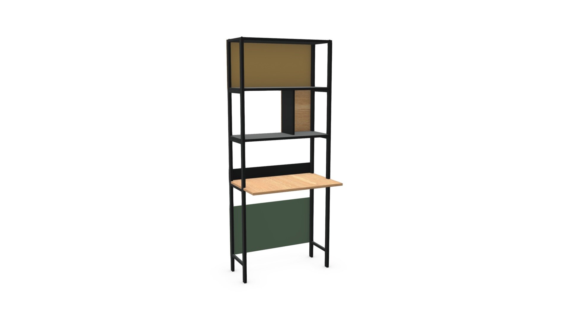 Duncan Storage Desk, Multicolour