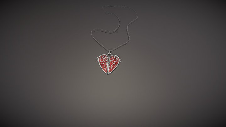 Lovers Heartlocket 3D Model