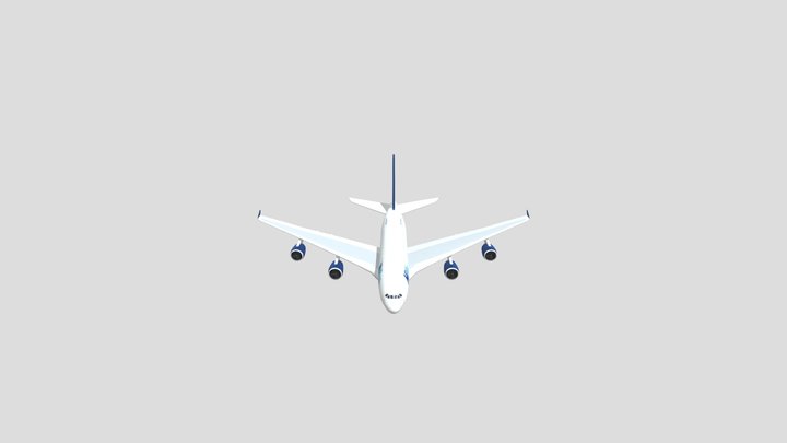 A380 plane 3D Model