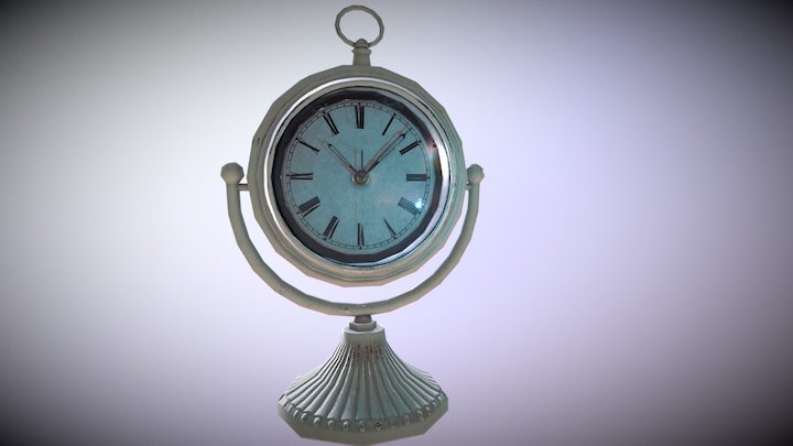 Shelf Clock 3D Model