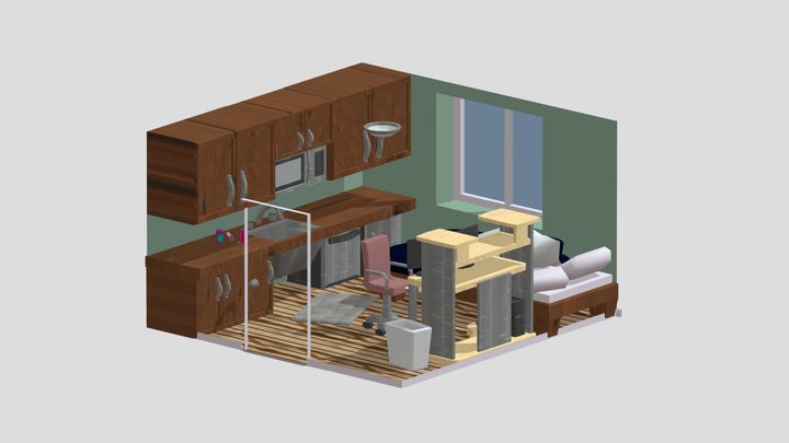 Apartment room 3D Model