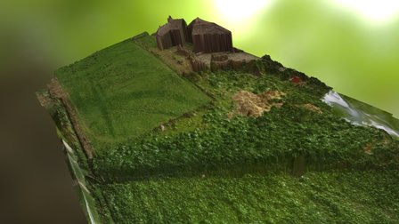 Levantamiento 3D terreno - Drone House 3D Model