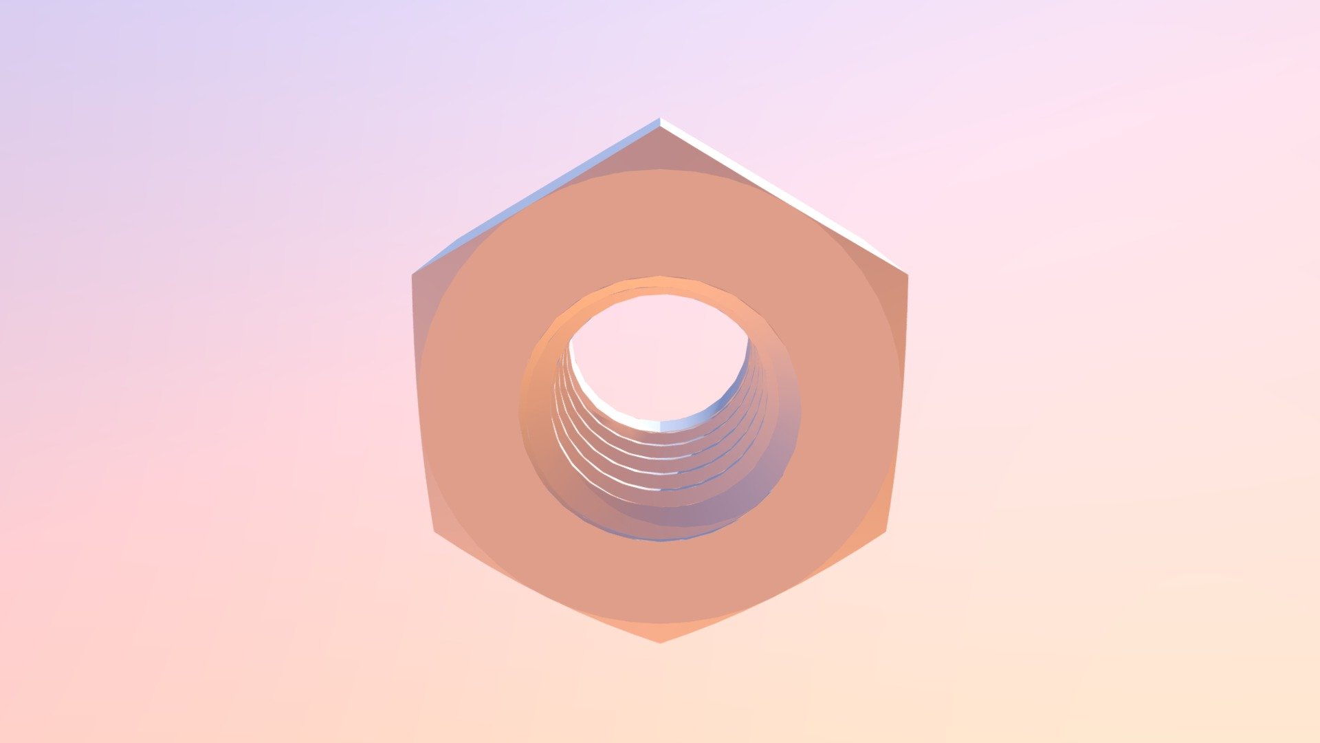 Din 985 -NYLON-INSERT LOCKNUT — Sketchfab embed 3D viewer