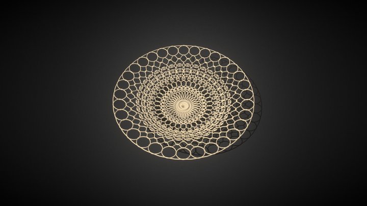 Ornamental Weave Bowl 01 3D Model