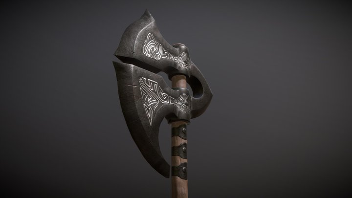 Hrothmund's axe 3D Model