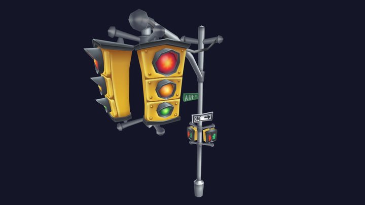 Traffic Light 3D Model