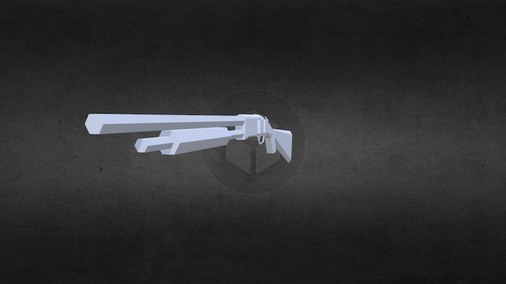 "Patriotic" Shotgun no texture 3D Model