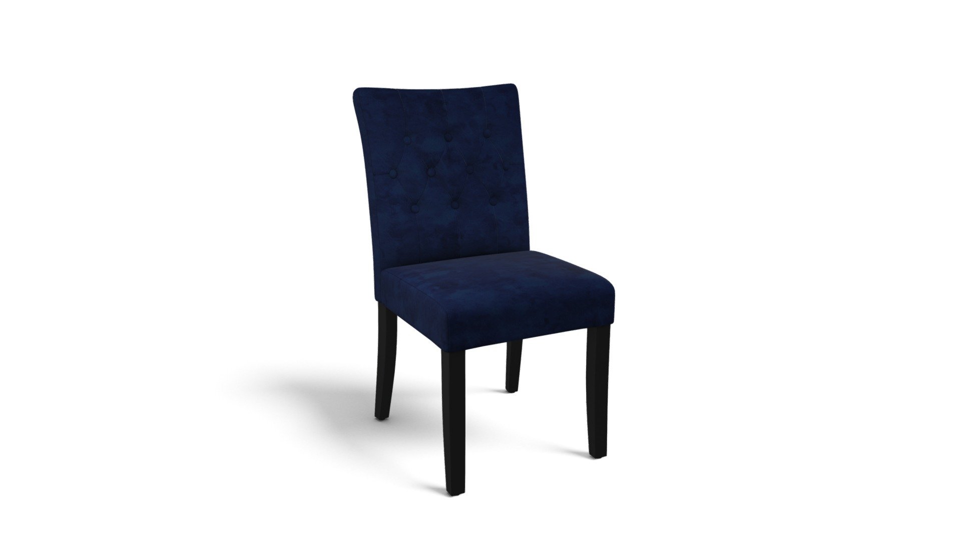 Set Of 2 Flynn Dining Chairs,Royal Blue Velvet Download Free 3D model
