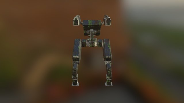 MGS inspired walker (rusty) 3D Model
