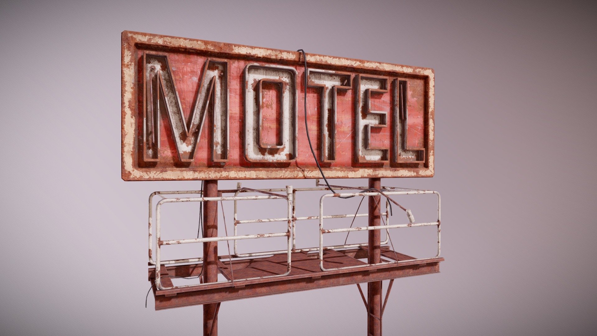 PAS - Post Apocalyptic Abandoned Sign 01 - Buy Royalty Free 3D model by ...