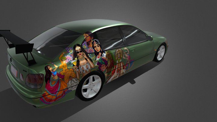 Lexus GS300 Decals_001 3D Model