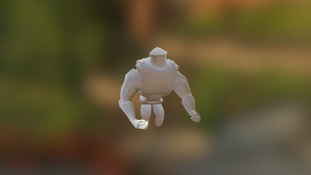 Golem Attack 3D Model