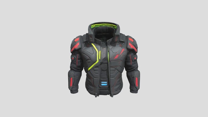 A piece of cyberpunk armor 2077 3D Model