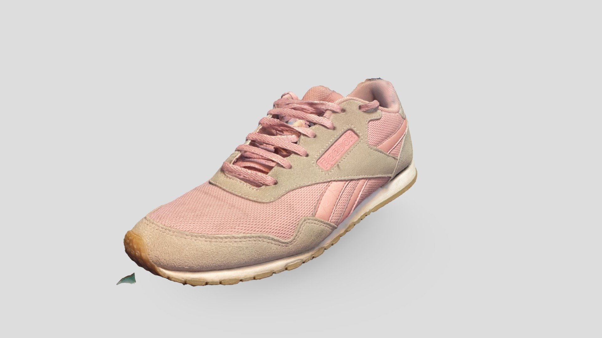 Pink Reebok captured with RealityScan