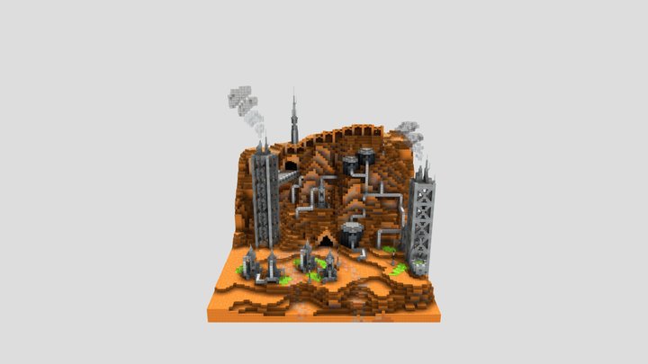 Battlefront 2 inspired Kessel spice mines 3D Model