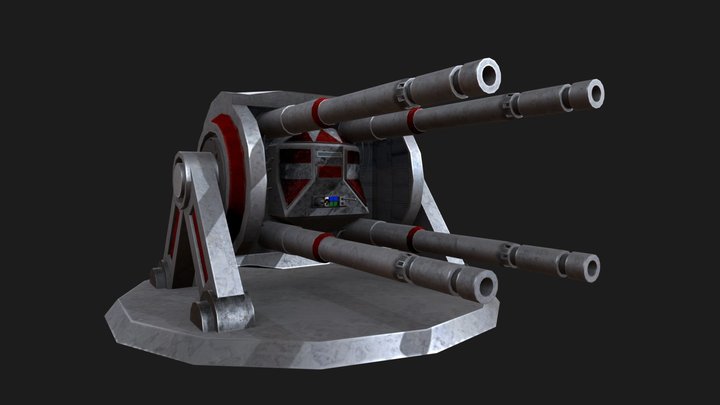 Point-defence Turret 3D Model
