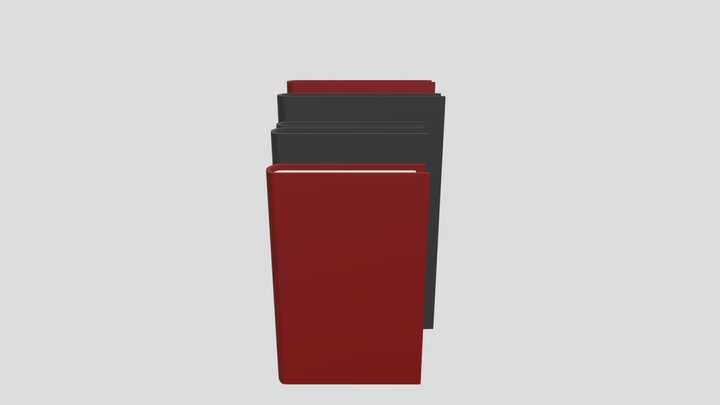 Stack of Books 3D Model
