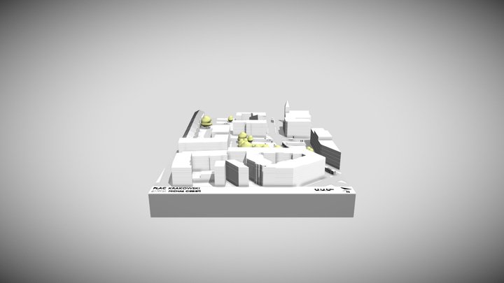modele_plac_krakowski_1_200 3D Model