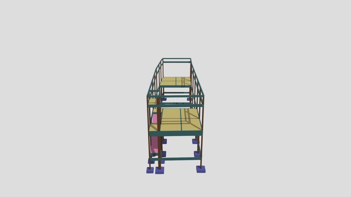 Projeto Estrutural - Edificação Comercial 3D Model