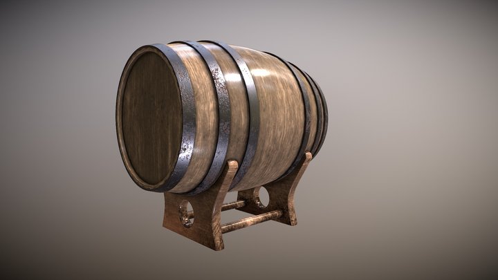 Whine Barrel 3D Model