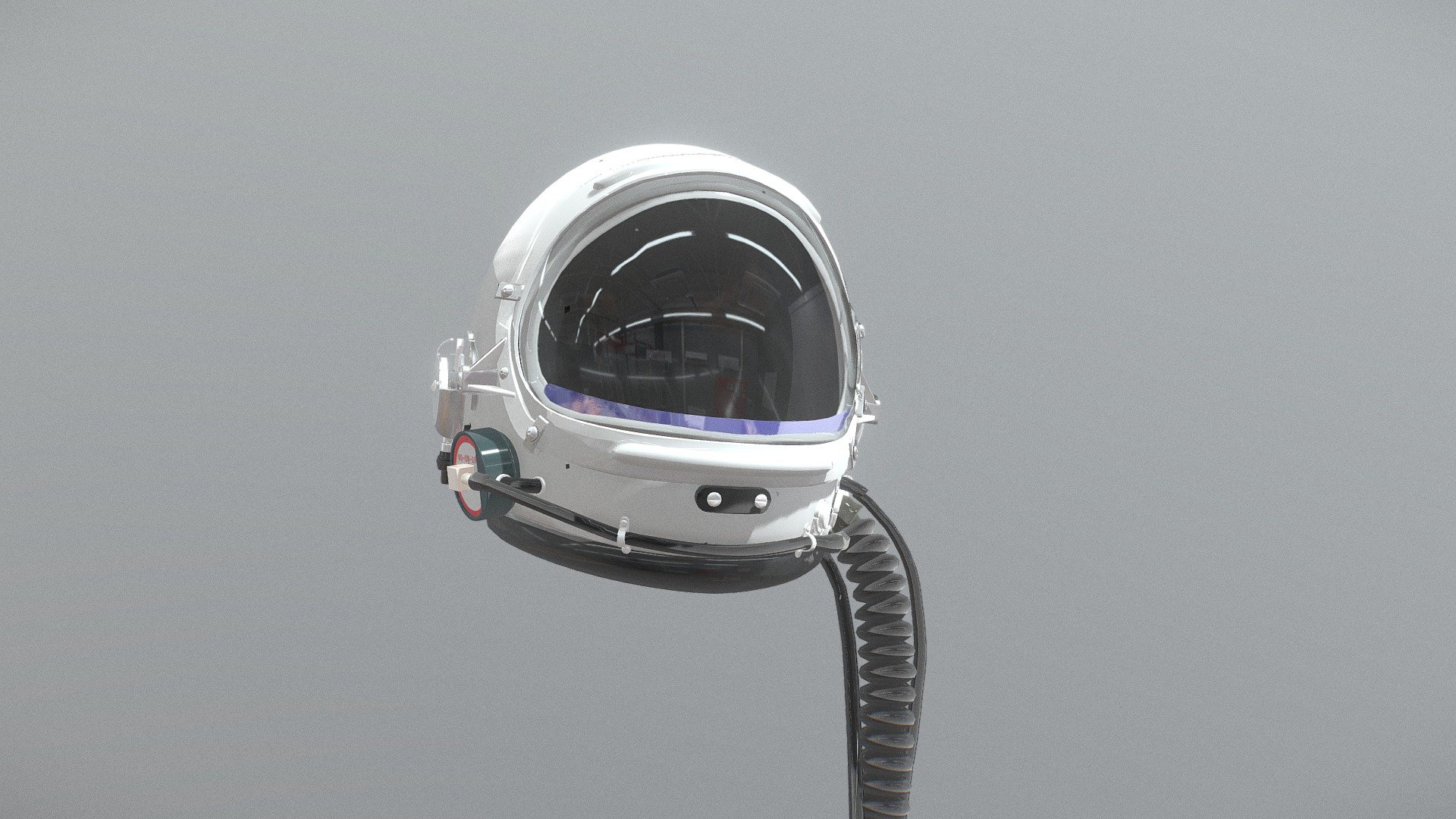 Astronaut / High Altitude Flight Helmet - Buy Royalty Free 3D model by ...