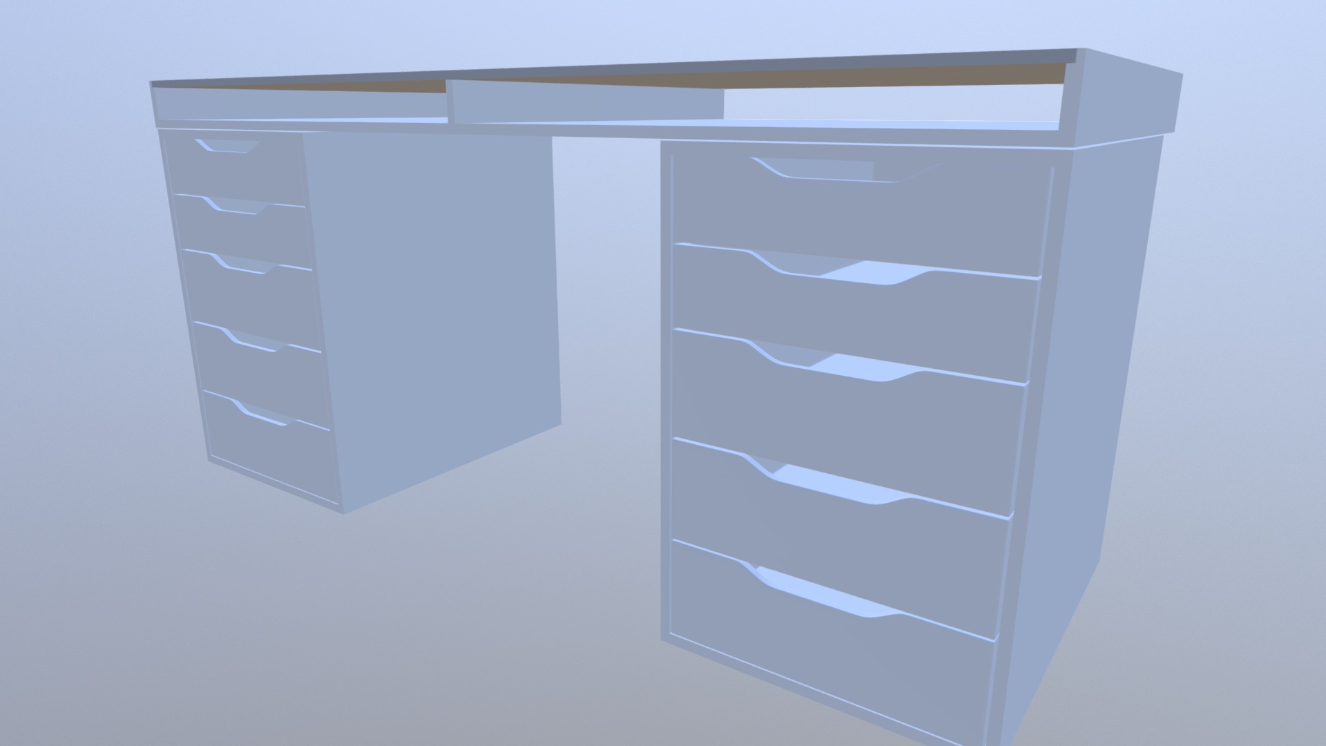 3D model Desk - This is a 3D model of the Desk. The 3D model is about graphical user interface.