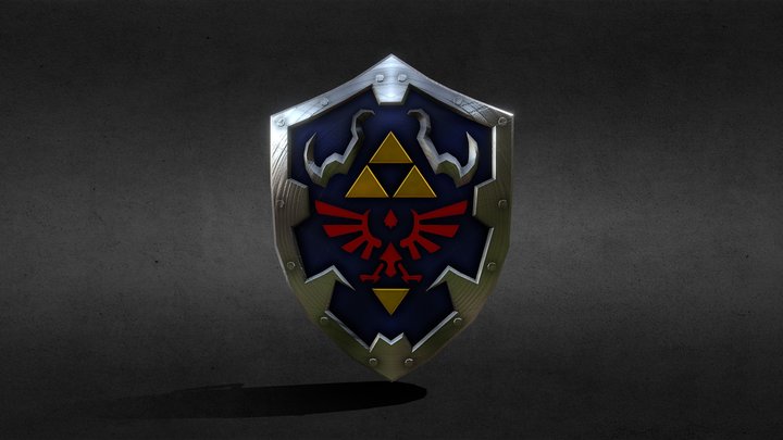 Hylian Shield - Zelda - Link 3D Model