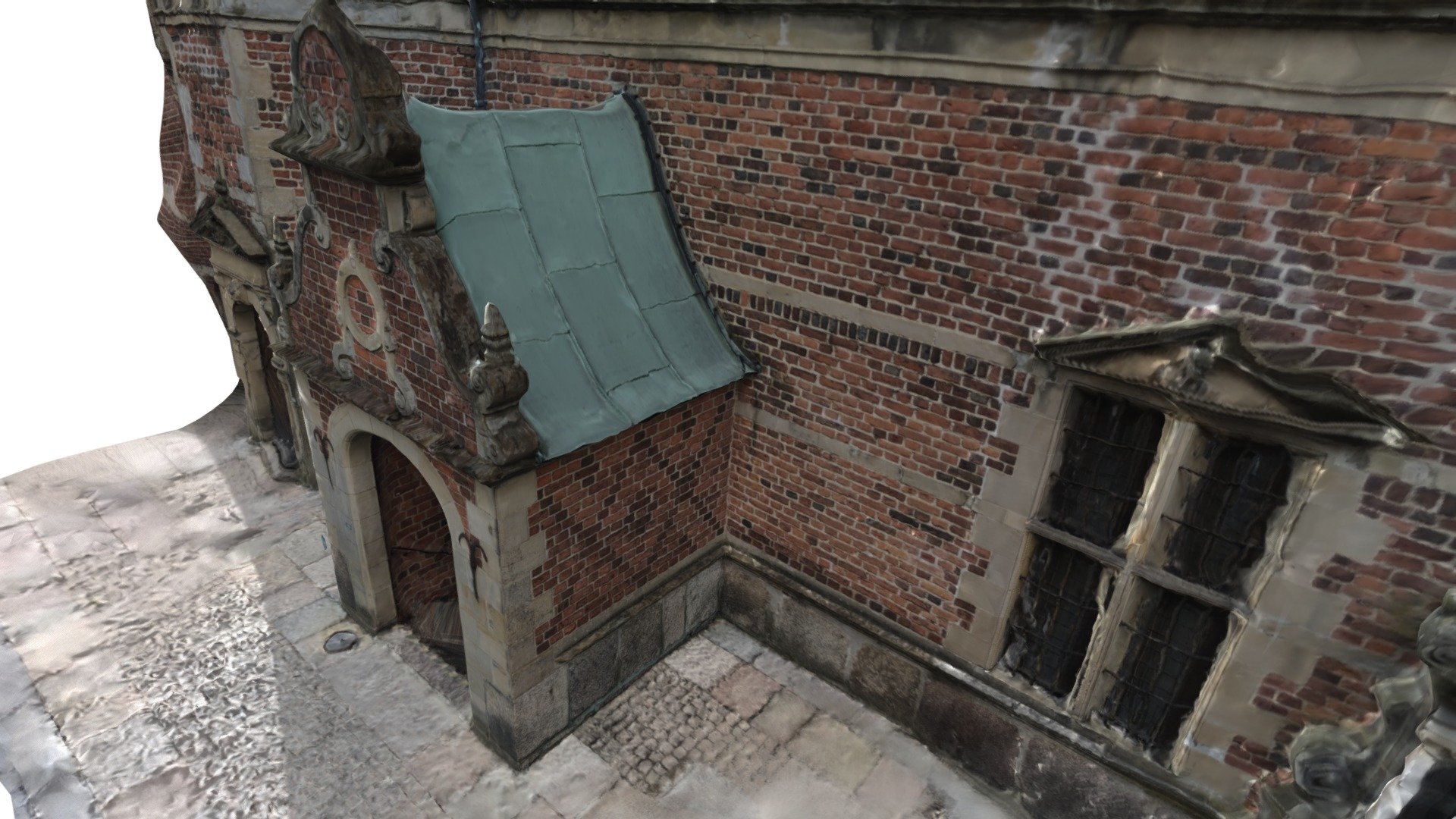 Part of the Frederiksborg Slot in Hillerød, Denm