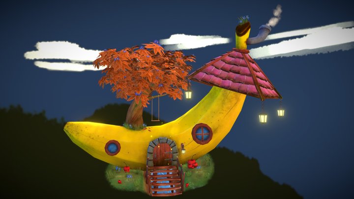 Banana House 3D Model