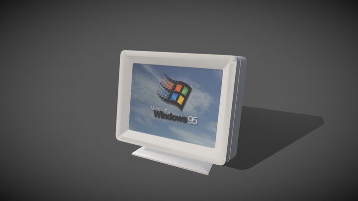 Monitor FBX 3D Model