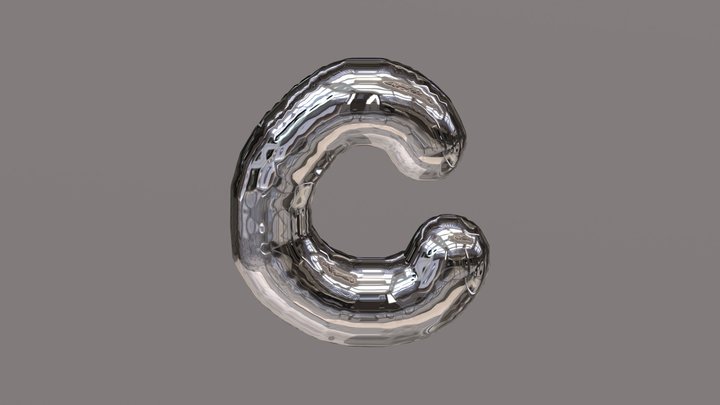 Letter C 3D Model