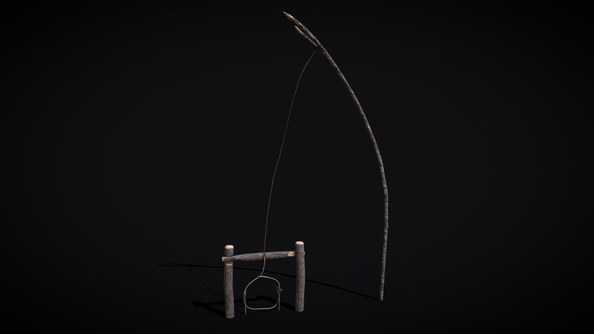 Primitive Rabbit Spring Snare - Buy Royalty Free 3D model by ...