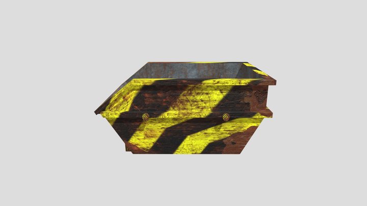 Caçamba de entulho ou dumpster 3D Model