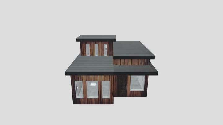 Small Modern Cabin 3D Model