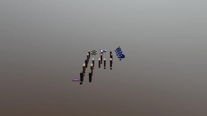 Minecraft Portals 3D Model