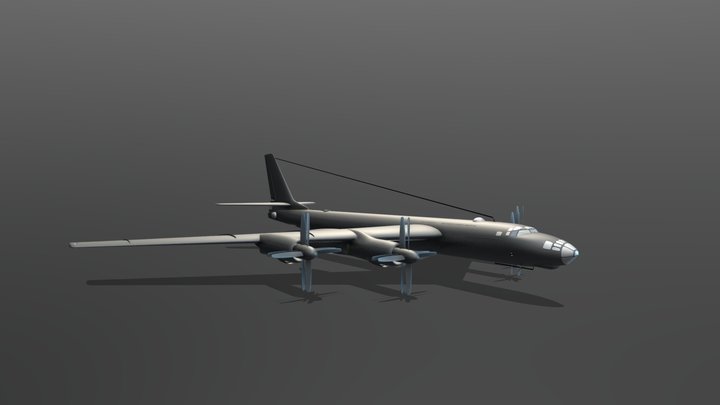 Tu-95M 3D Model