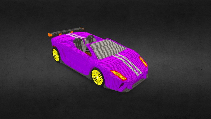 lamborghini galardo costume build 3D Model