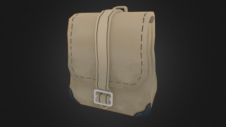 Stylized Medieval Carry Bag 3D Model