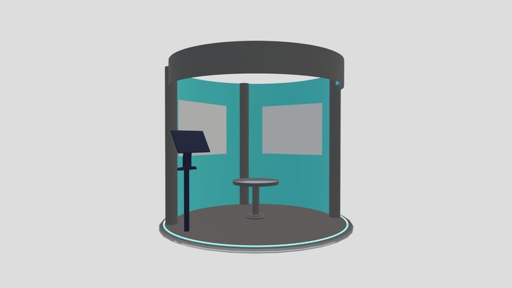 Stand Redondo 3D Model