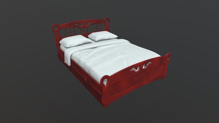 Bed Elvira 3D Model